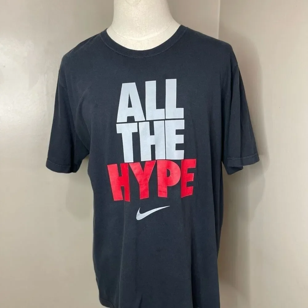 Nike Air All The Hype T shirt Black Short Sleeves XL tee